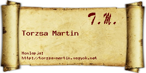 Torzsa Martin névjegykártya